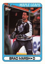 Brad Marsh 1990 Topps #155 Toronto Maple Leafs