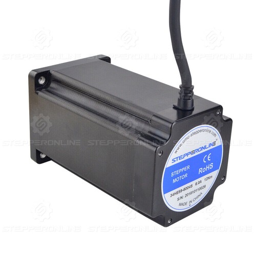 Nema 34 Schrittmotor 12Nm 6A 14 mm Nutenwelle 4 Drähte für CNC-Fräsmaschine - Bild 4 von 7