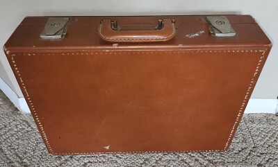 Vintage Brown Travel Joy Wood? Small Suitcase or Large Briefcase