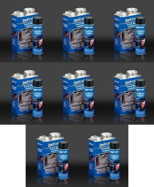 VHT/ Duplicolor TR250 Bed Liner Truck Bed Coating SprayOn Black 8 PACK