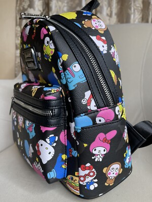 New! Loungefly Hello Kitty Sanrio Rainbow All Over Print Mini Backpack Loungefly Sanrio Hello Kitty mini backpack release main image 4