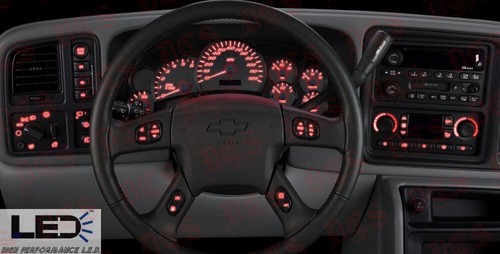 03-06 GM RED WHOLE TRUCK LED UPGRADE KIT SILVERADO SUBURBAN SIERRA ESCALADE GMC - Picture 1 of 12