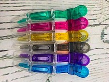 6pcs Plastic Alligator Hair Clips Transparent Barrettes for Thick Hair