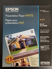 Epson Presentaion Paper Matte-8.5" 11"-100 Sheets-3packs