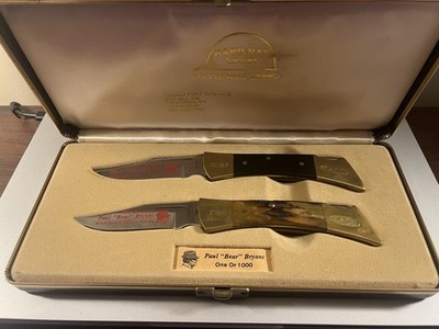 Paul  Bear  Bryant Limited Edition Of Case XX Knives 287/1000 Alabama Football