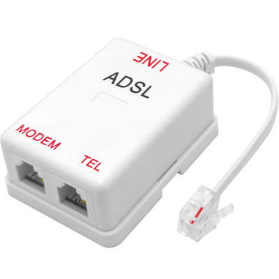 DSL Filter Splitter for Phone Line and Modem 6 Inductors Version RJ11 6P2C 1 Mal