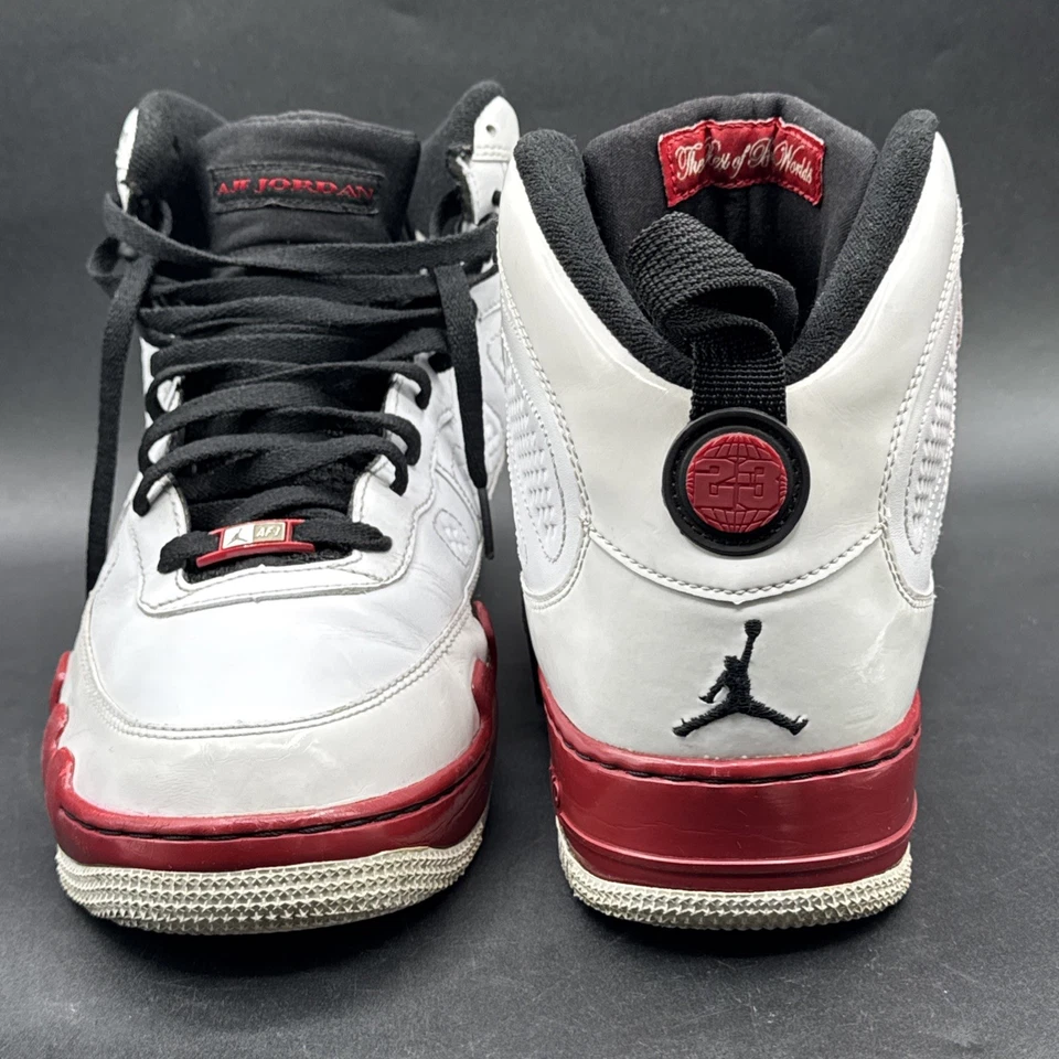 Zapatilla deportiva Nike Air Jordan Fusion 9 roja/blanca/negra talla 11,5 M 352753-102 (2008) Foto 2 de 4