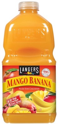 Langers Juice, Mango Banana Nectar, 64 Fl Oz (Pack of 8) 64 