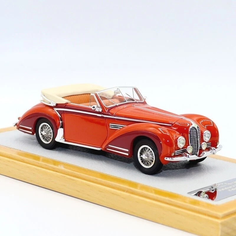 Ilario Chromes 1:43 Delahaye 175S Cabriolet Chapron 1949 Dandy Red Limited 100 - Imagem 2 de 4