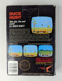 Duck Hunt - (NES, 1985) *CIB w/ Hang Tab* Black Box* 5 Screw Circle Seal Vintage