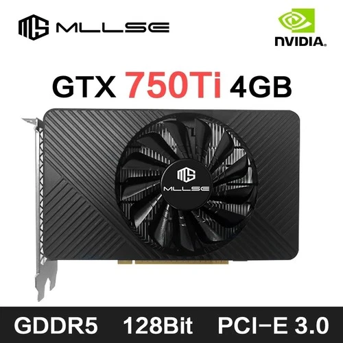 GTX 750Ti 4GB Graphics Card GDDR5 128Bit HDMI DVI VGA PCI-E 3.0 Gaming GPU