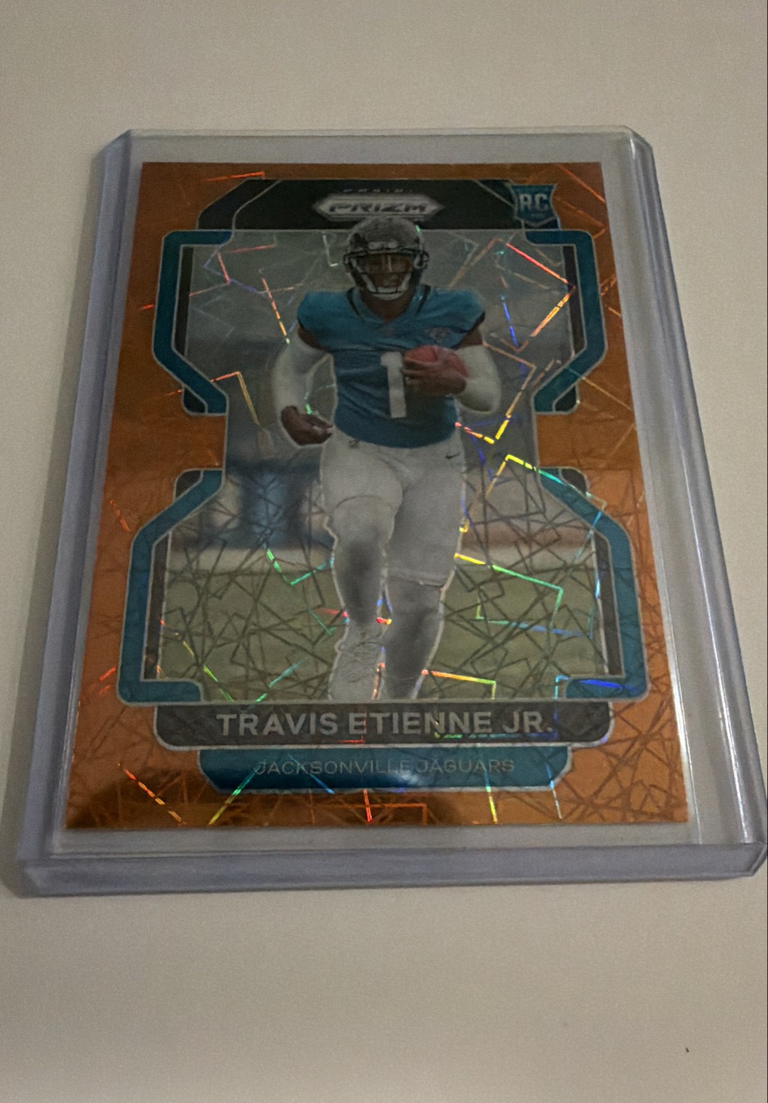 2021 Panini Prizm - Rookie Travis Etienne #344 Lazer Prizm (RC)