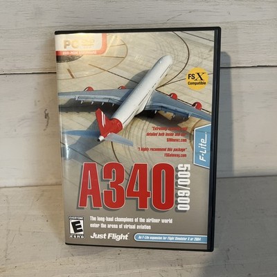 A340 500/600 Pc DVD Add-On Microsoft Flight Simulator Sim 2004 & X Untested