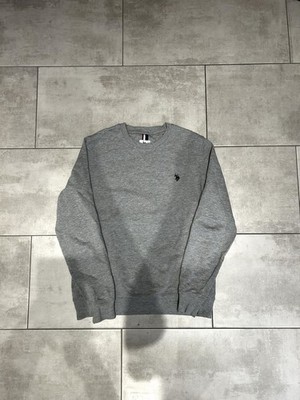 Us Polo Assn. Pullover Gr. S Herren Grau Sweatshirt Langarm Logo Oberteil