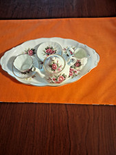 Staffordshire Minature tea set Roses and flowers