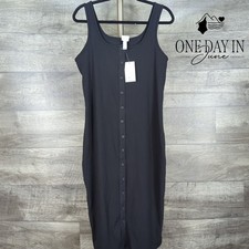 A New Day Sleeveless Button Front Bodycon Dress Size L