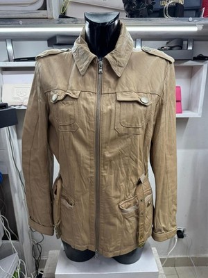 OVIESSE Jacke Mantel Damen Leder Farbe beige Größe 48 Code AM274