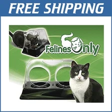 Elegant Cat Feeding Bowl: Dog-Proof, Easy to Move & Perfect for Small Breeds