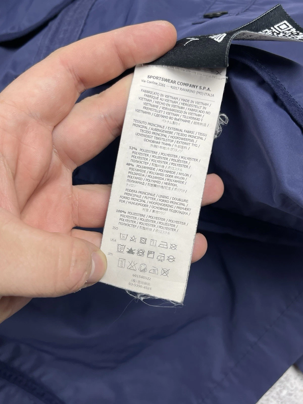 Vintage Stone Island 2012 Micro Reps Field Jacket Navy Blue Faded Color size XL - product detail image 9