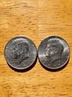 1977 ~ KENNEDY HALF DOLLAR No Mint Mark Lot Of 2
