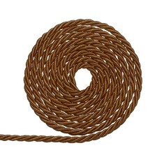 Twisted Cord Trim, 3mm/11 Yard Trim Cord Rope Twine Braided Rope, Light Brown
