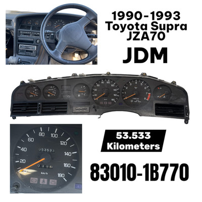 1991 Toyota Supra MK3 JZA70 Speedometer Gauge Cluster manual RHD