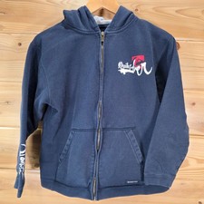 VTG Quicksilver Full Zip Hoodie Jacket Youth Large Fade Y2K Surf Beach