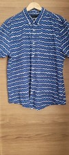 Mens Red Herring S/S Shirt Blues Size XL Excellent Condition 100% Cotton