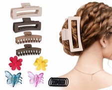 18Pcs Hair Claw Clip Set Large Butterfly Flower Clips Hair Ties Gift for Women