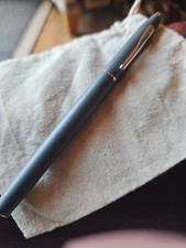 Cross Century II Fountain Pen Satin Gray Chrome Trim Gold Nib Medium