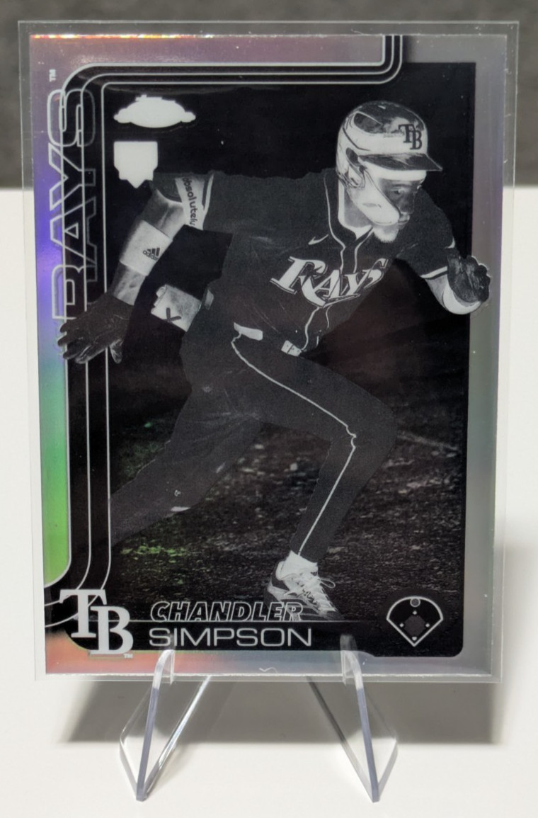 2025 Topps Chrome Update Series - Chandler Simpson #USC179 Negative Refractor...