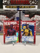 🔥2025 Topps Deadpool Ryan Reynolds/Hugh Jackman Dual Auto Inscribed Book RED /5