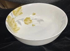 NIKKO Fanciful Yellow Vegetable Bowl Fine China, 9"  Leaf pattern, BRAND NEW