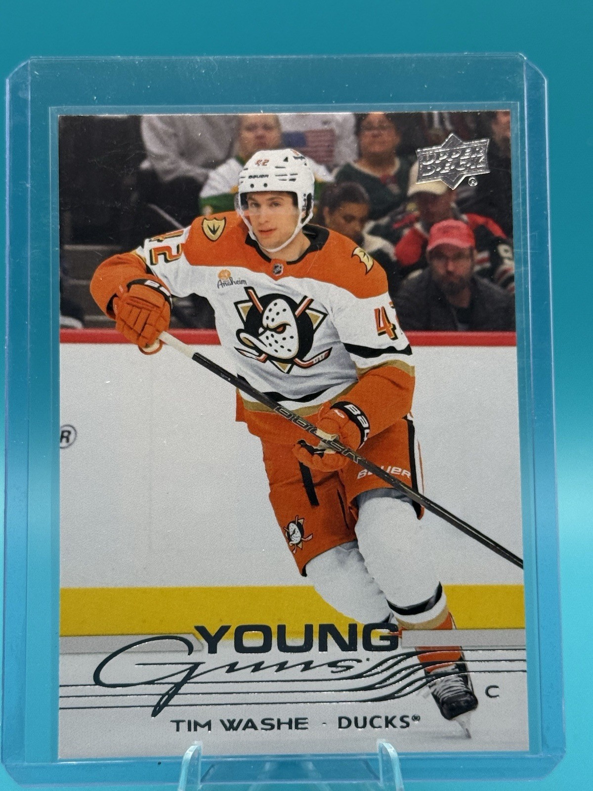 2025-26 Upper Deck Young Guns Hockey Rookie RC #206 Tim Washe