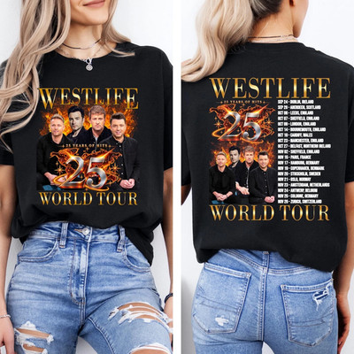 Westlife 25th Anniversary Tour 2026 Concert Shirt 