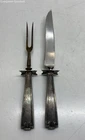 Gorham Etruscan Sterling Silver Handle Carving Fork and Knife 255 Grams