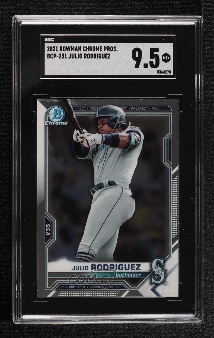 2021 Bowman Chrome Prospects Julio Rodriguez #BCP-231 SGC 9.5 Mint+ 1lj1