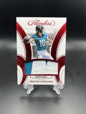 Trevor Lawrence 2025 Panini Flawless Patches Ruby Name Patch 7/15