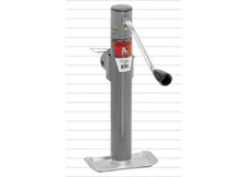 Bulldog 158151 Round Trailer Jack, Side Mount, 2K Sidewind, Weld-On, 15" Travel