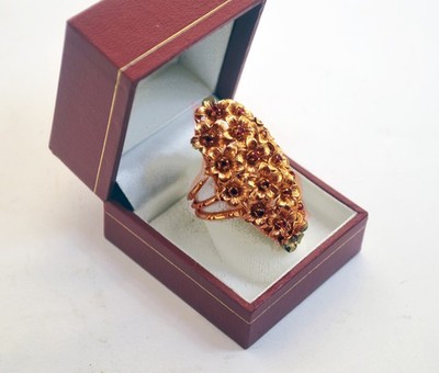 Vintage Tiffany & Co. Large and Heavy 18k Gold Ladies Ring Size 6