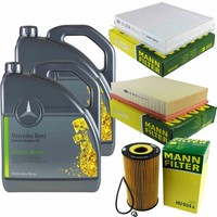 Mann Inspektionspaket 10L MB 5W-30 229.51 FüR Mercedes W163 ML 400 CDI