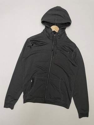 Vuori Herren Full Zip Hoodie Grey Heather Performance Stretch Gr.M