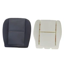  Front Driver Bottom Replacement Seat Cover & Seat Foam Cushion Black