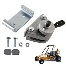 Go Kart Mechanical Brake Caliper and Bracket with Pads for Manco 9598 Silver