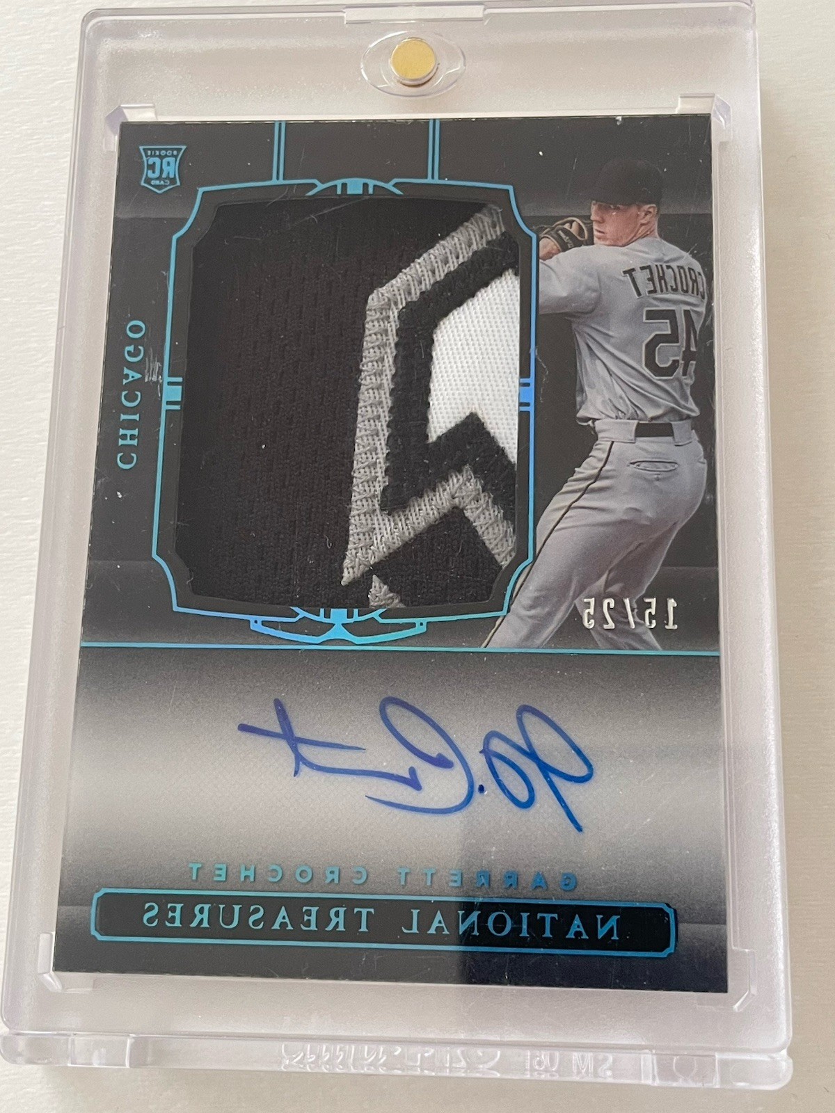 2021 Panini National Treasures - Rookie Garrett Crochet AUTO 15/25 RED SOX #156 view 3
