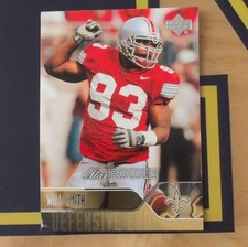 Upper Deck 2004 Will Smith Star Rookie #231 Football Card Saints Buckeyes. rookie card picture