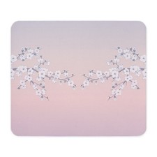 CafePress Cherry Blossoms Rose Gradient Mousepad  174244577 