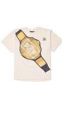 Hellstar X WWE  P2P Heavyweight Championship T-Shirt White Size Medium