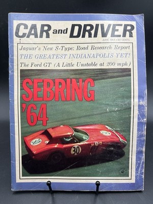 Car And Driver Magazine June 1964 64 Sebring