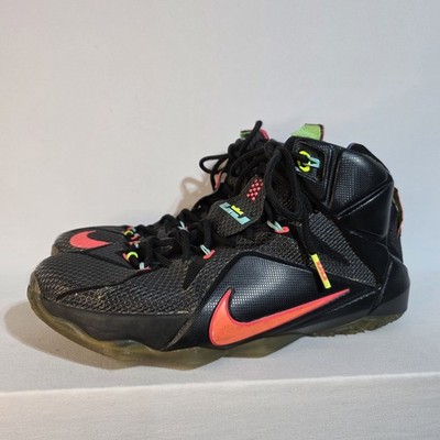 Nike LeBron 12 684593-068 Data Vintage Black Basketball Sneakers Men\'s Sz 10 US Nike LeBron 12 684593-068 Data Vintage Black Basketball  main image 2
